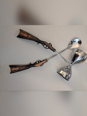 Vintage 70's Copper Look Rifle Metal Bar Tools